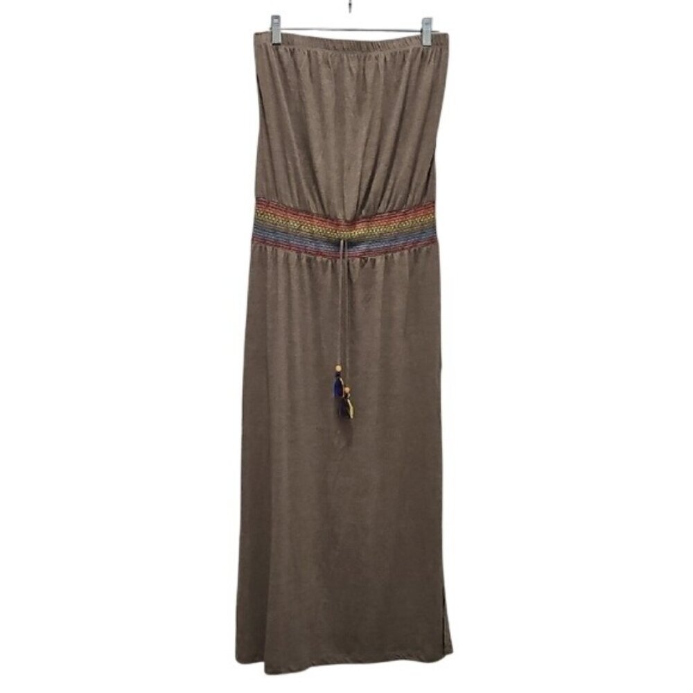 Soluna Swim Sunset Swim Cover-up Dress Medium New Beach Neutral Resortwear